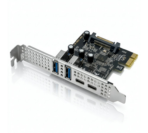 Плата расширения PCIe | 2×USB 3.0 + 2×Type-C